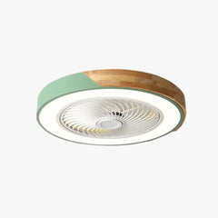 Lámpara Ventilador Silencioso LED Estilo Macaron