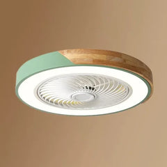 Lámpara Ventilador Silencioso LED Estilo Macaron
