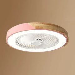 Lámpara Ventilador Silencioso LED Estilo Macaron