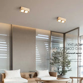 Foco Downlight LED de Madera para Cuidado Ocular