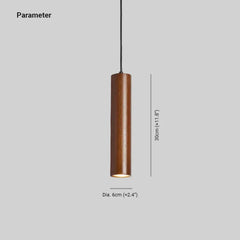 Lámpara Colgante de Madera Estilo Minimalista para Comedor