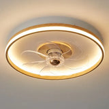 Ventilador de techo con luz de madera nórdico LED DC silencioso para dormitorio