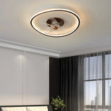 Ventilador de techo con luz de madera nórdico LED DC silencioso para dormitorio