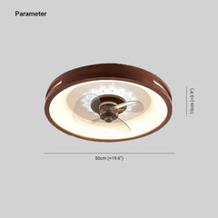 Ventilador de Techo Con Luz de Madera para Dormitorio