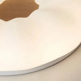 Lámpara de techo flores LED regulable blanca para dormitorio moderno