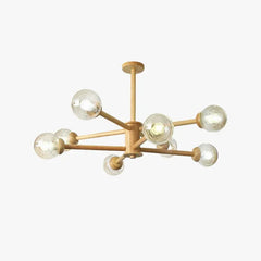 Lámpara Colgante de Madera para Salón Nórdico