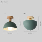 Lamparas para techo bajo diseño sencillo de semicírculo para pasillo