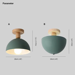 Lamparas para techo bajo diseño sencillo de semicírculo para pasillo