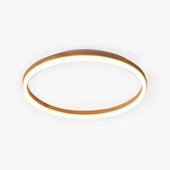 Lámpara de Techo LED Redonda de Madera para Dormitorio