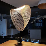 Lámpara Colgante Creativa de Madera para Comedor