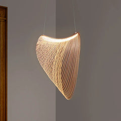 Lámpara Colgante Creativa de Madera para Comedor