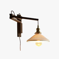 Aplique de Pared LED Estilo Vintage Plegable Extensible para Dormitorio