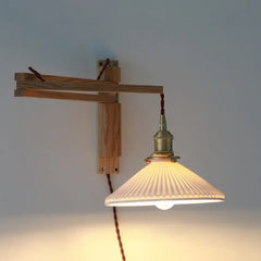 Aplique de Pared LED Estilo Vintage Plegable Extensible para Dormitorio
