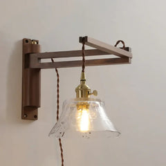 Aplique de Pared LED Estilo Vintage Plegable Extensible para Dormitorio