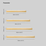 Aplique led madera diseño fino y alargado tipo línea