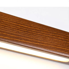 Aplique led madera diseño fino y alargado tipo línea