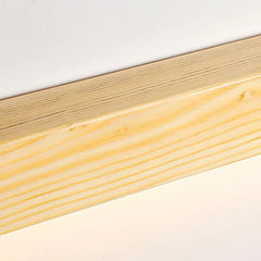 Aplique led madera diseño fino y alargado tipo línea