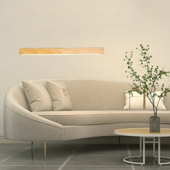 Aplique led madera diseño fino y alargado tipo línea