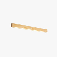 Aplique led madera diseño fino y alargado tipo línea