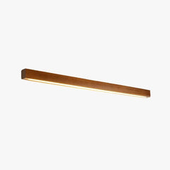 Aplique led madera diseño fino y alargado tipo línea