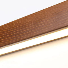 Aplique led madera diseño fino y alargado tipo línea