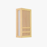 Aplique de pared madera diseño rectangular LED para dormitorio