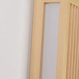 Aplique de pared madera diseño rectangular LED para dormitorio