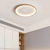 Lámpara de techo circular nórdica LED de madera para dormitorio
