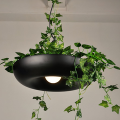 Lámpara con plantas colgantes LED de diseño moderno para comedor