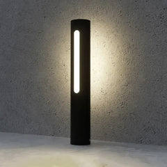 Baliza Exterior IP65 LED con Sensor Diseño Minimalista Jardín Negra