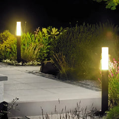 Luz de Poste LED para Exterior Negra con Protección IP65