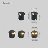 Luminaria Exterior Pared LED Negra con Protección IP65