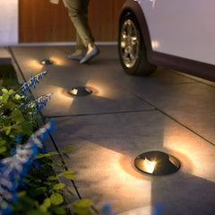 Luminaria Exterior Pared LED Negra con Protección IP65