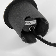 Luminaria Exterior Pared LED Negra con Protección IP65