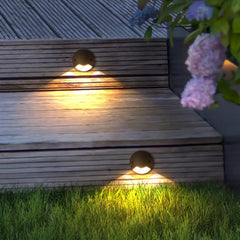 Luminaria Exterior Pared LED Negra con Protección IP65