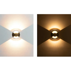 Luminaria Exterior Pared LED Negra con Protección IP65
