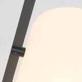 Lámpara de pie solar exterior LED portátil estilo farol de vidrio IP65