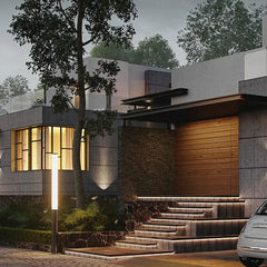 Baliza de Jardín Cilíndrica Impermeable para Exterior