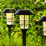 Lámpara de Estaca Solar para Jardín con Protección contra Lluvia