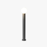 Baliza de Exterior Jardín LED con Sensor IP65 de Metal Diseño Moderno Negra
