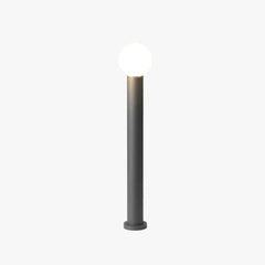 Baliza de Exterior Jardín LED con Sensor IP65 de Metal Diseño Moderno Negra