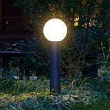 Baliza de Exterior Jardín LED con Sensor IP65 de Metal Diseño Moderno Negra