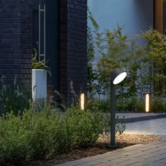 Baliza LED de jardín exterior IP65 luz cálida negra moderna