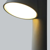Baliza LED de jardín exterior IP65 luz cálida negra moderna