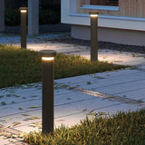 Baliza de Luz Exterior LED IP65 Diseño Moderno Jardín Negra