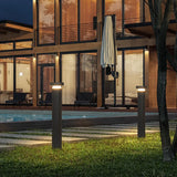 Baliza de Luz Exterior LED IP65 Diseño Moderno Jardín Negra