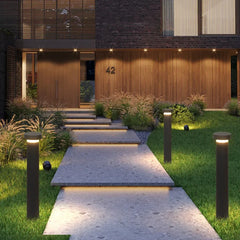 Baliza de Luz Exterior LED IP65 Diseño Moderno Jardín Negra
