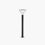 Baliza Solar Exterior LED con Sensor para Jardín Negra Moderna