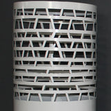 Lámpara Exterior de Pie LED Luz Suave de Metal Diseño Moderno Terraza Blanca