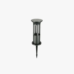 Baliza Solar LED para Jardín Exterior IP65 de Diseño Moderno en Metal Negro